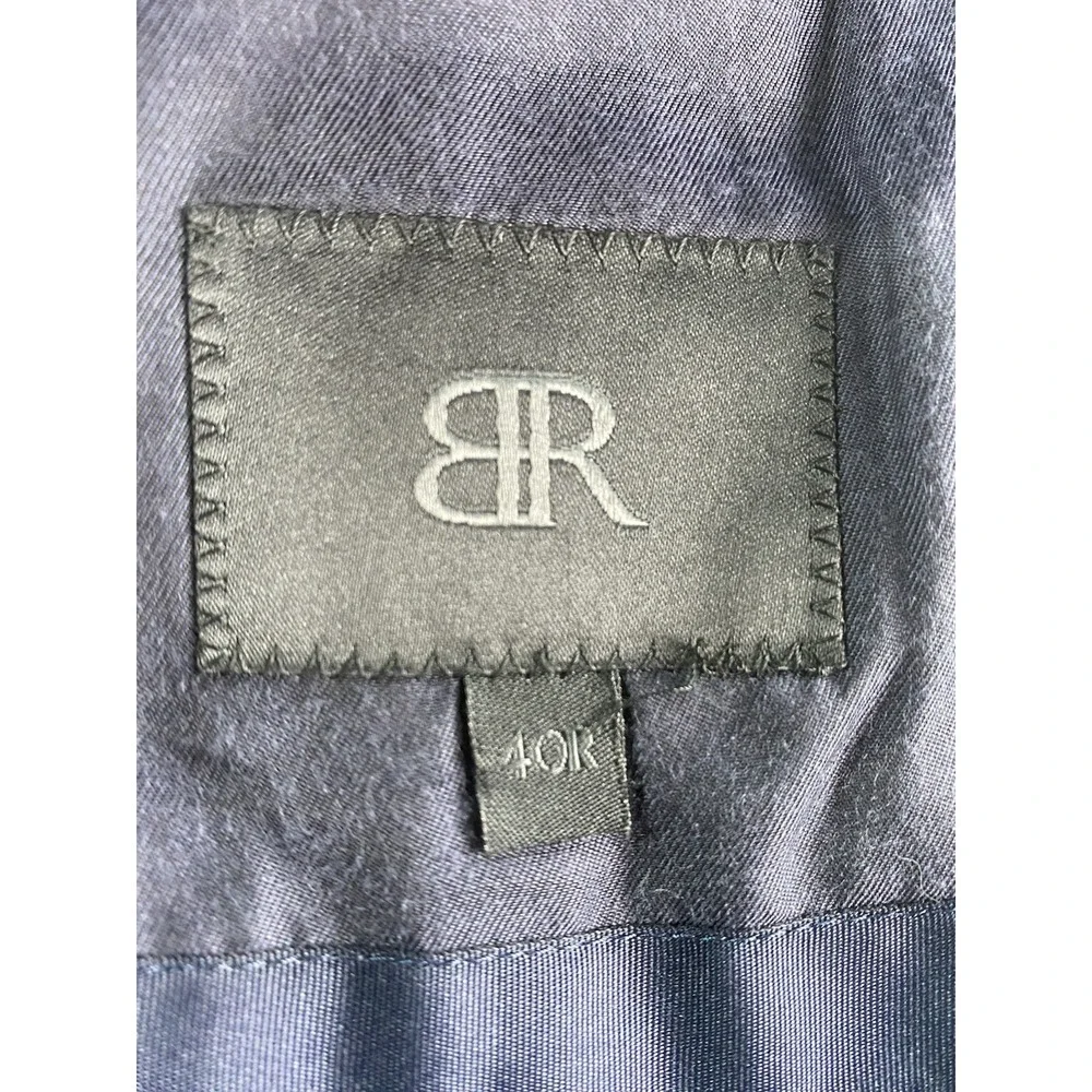 Banana Republic Sport Coat 40 R Bue Wool Silk Linen Summer Vitali Barberis Italy